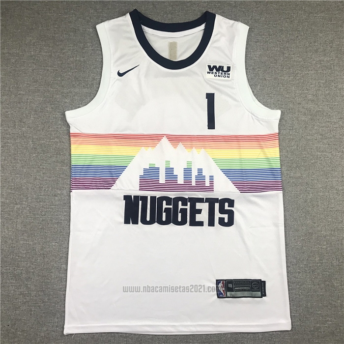 Camiseta Denver Nuggets Michael Porter JR. #1 Ciudad Blanco